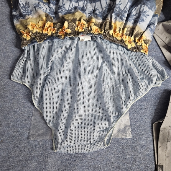 Vintage Speedo Swim Trunks Hawaiian Tropical Mesh Lined Board Shorts Size XL - Picture 6 of 9